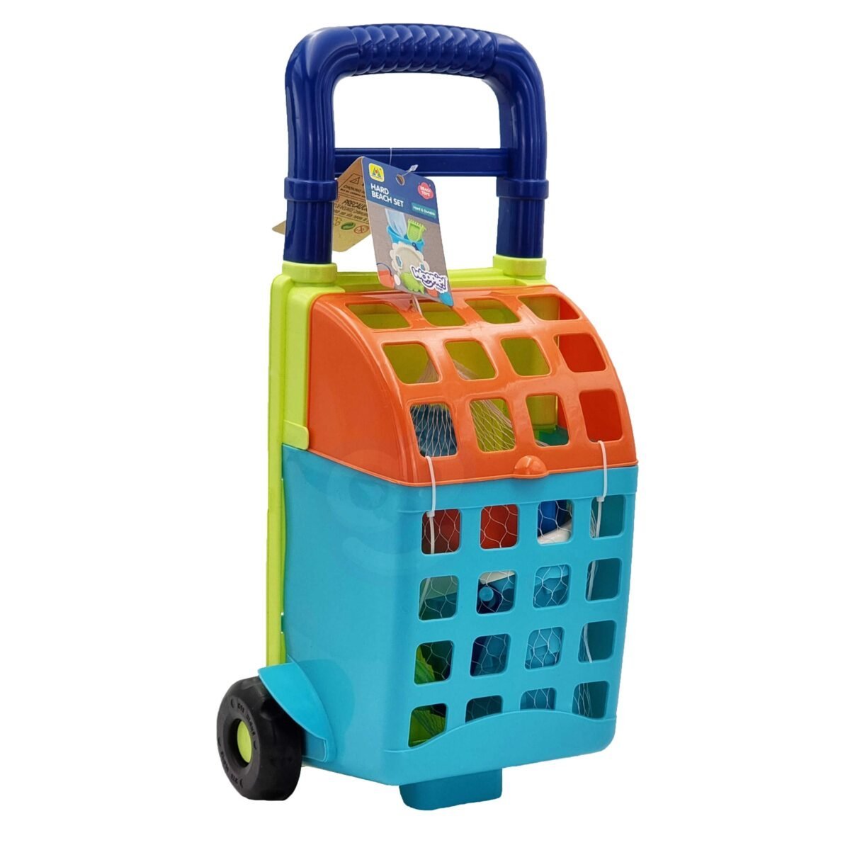 Neoninis smėlio žaislų rinkinys su vežimėliu, 9 dalių – Paveikslėlis 5
