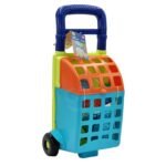 Neoninis smėlio žaislų rinkinys su vežimėliu, 9 dalių – Paveikslėlis 5