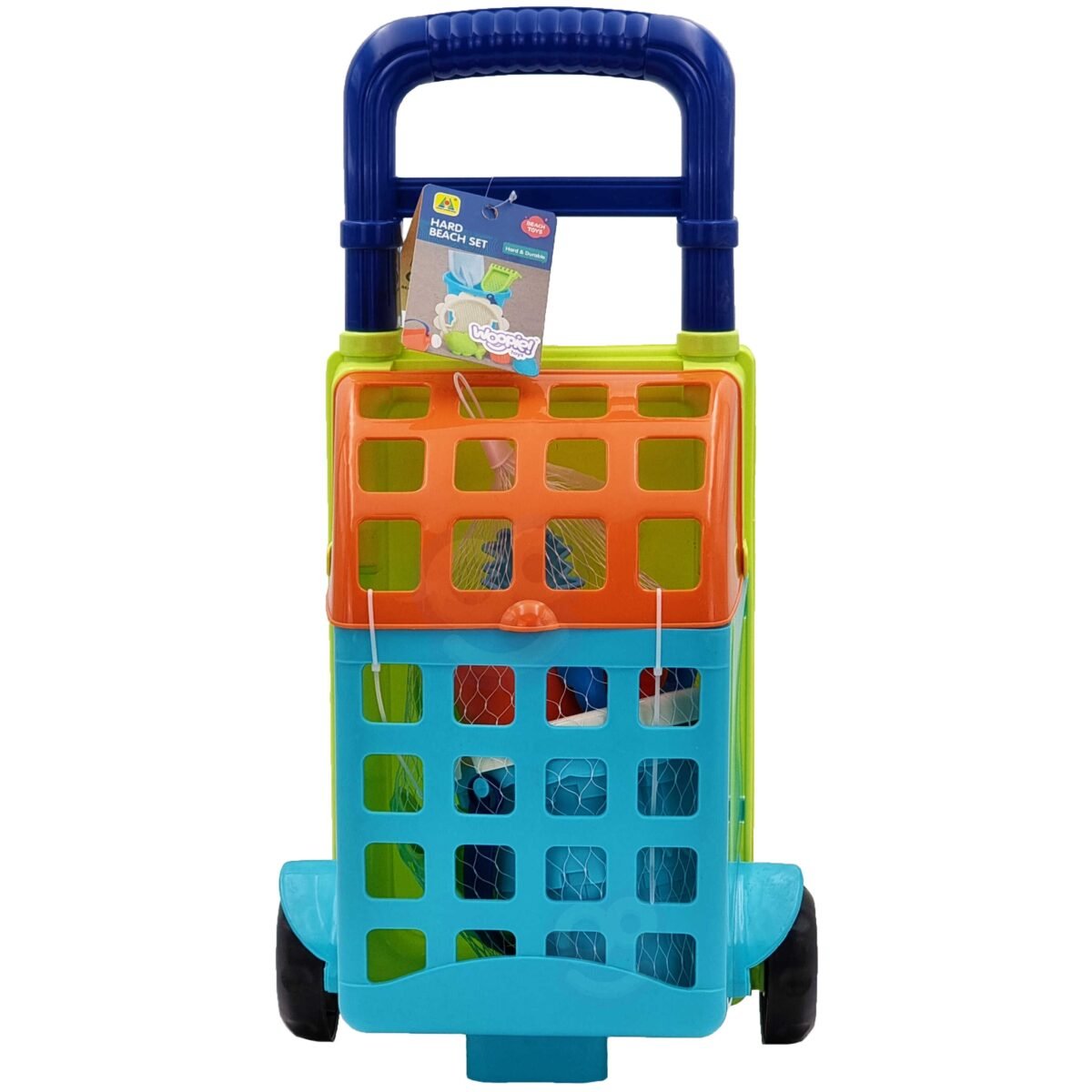 Neoninis smėlio žaislų rinkinys su vežimėliu, 9 dalių – Paveikslėlis 6