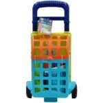 Neoninis smėlio žaislų rinkinys su vežimėliu, 9 dalių – Paveikslėlis 6