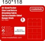 Pakabinamas medžiaginis laikiklis knygoms ir paveikslėliams su kišenėlėmis, mėlynas – Paveikslėlis 7