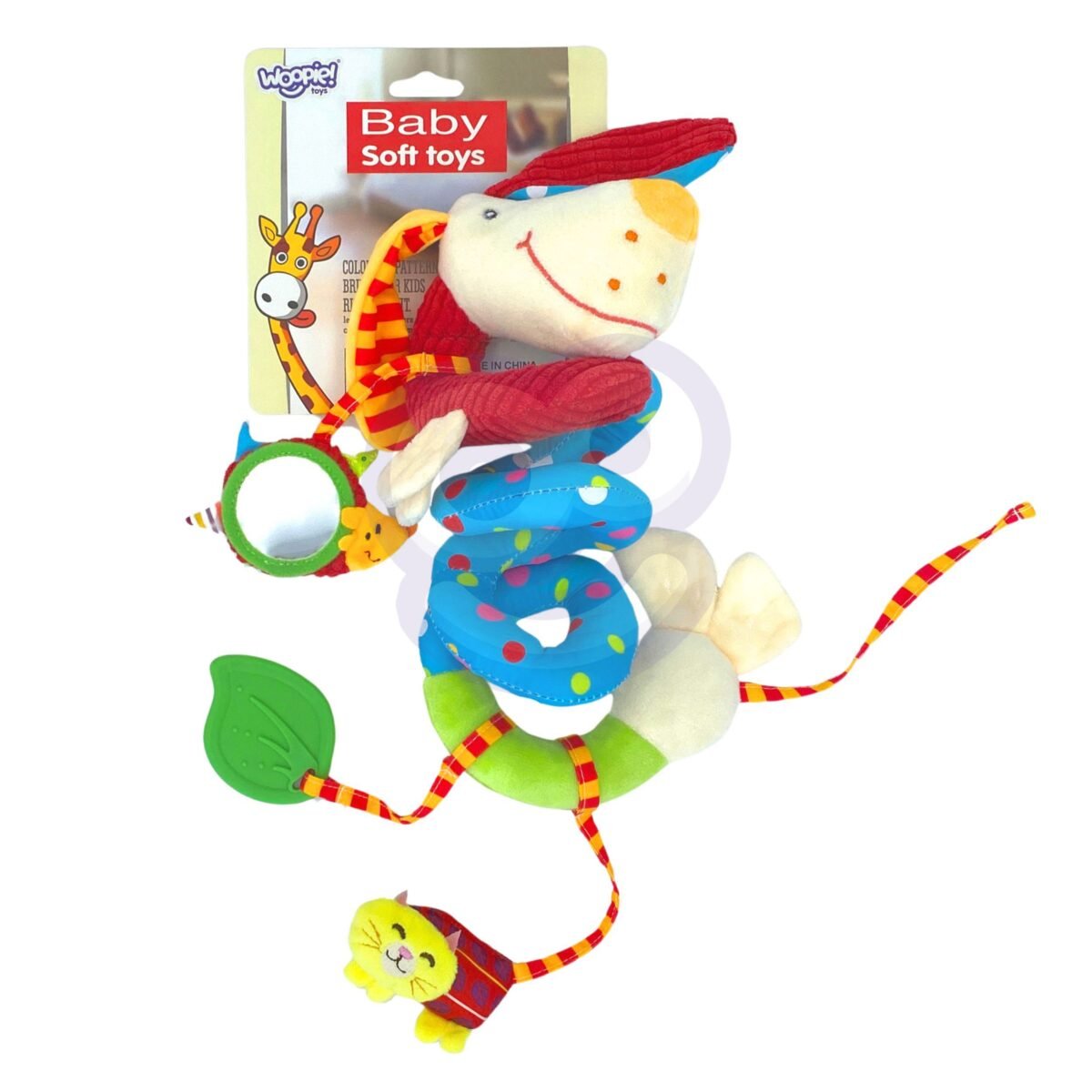 Pakabinamas spiralinis lavinamasis šuniuko žaislas vežimėliui ir lovytei – Paveikslėlis 11