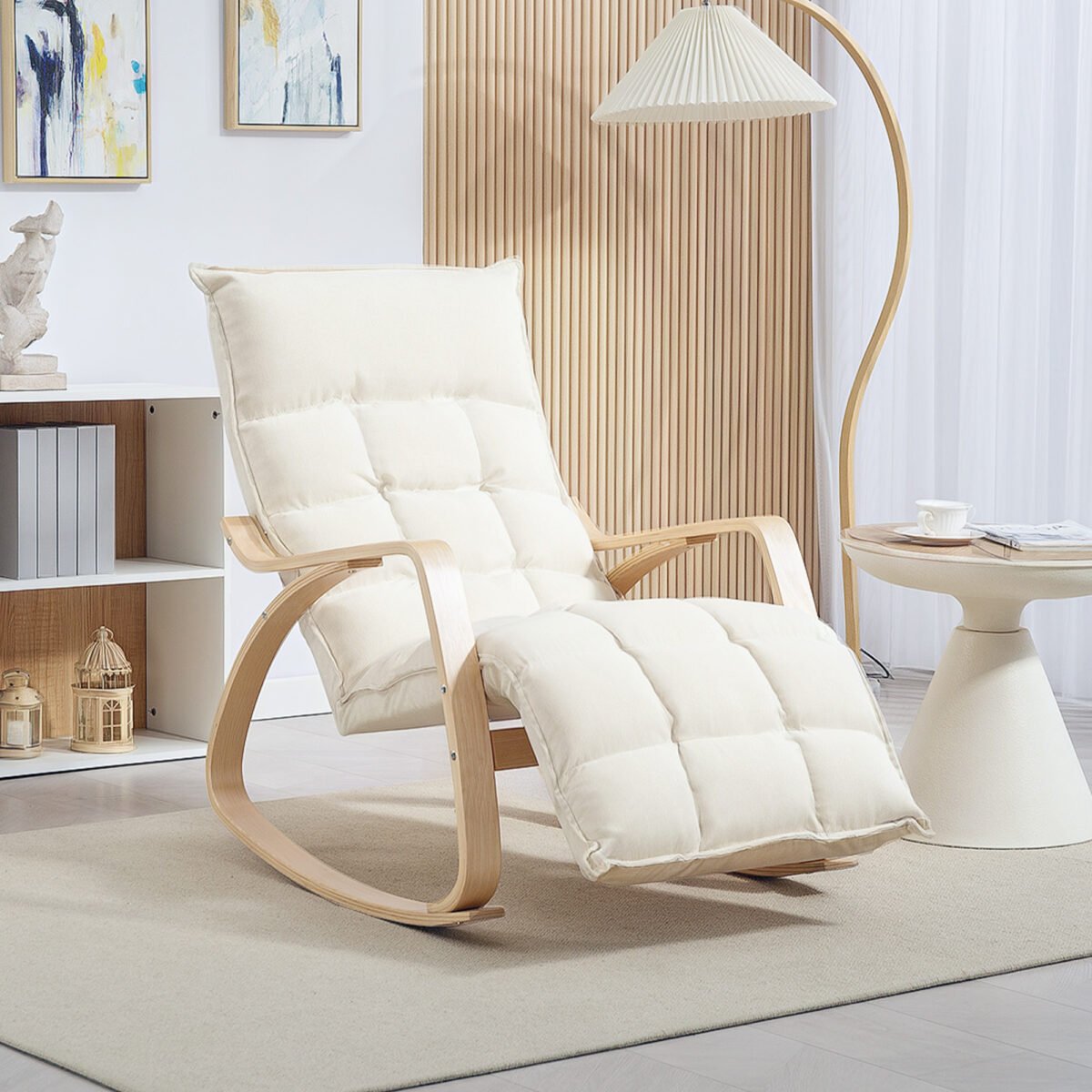 Paminkštintas supamasis krėslas su reguliuojama kojų atrama – Paveikslėlis 9