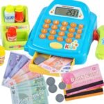 Parduotuvės kasa su skeneriu, lentyna ir priedais – Paveikslėlis 11