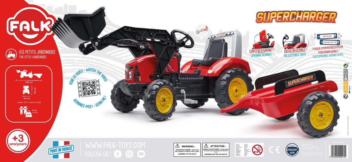 Minamas traktorius-ekskavatorius vaikams – Paveikslėlis 8