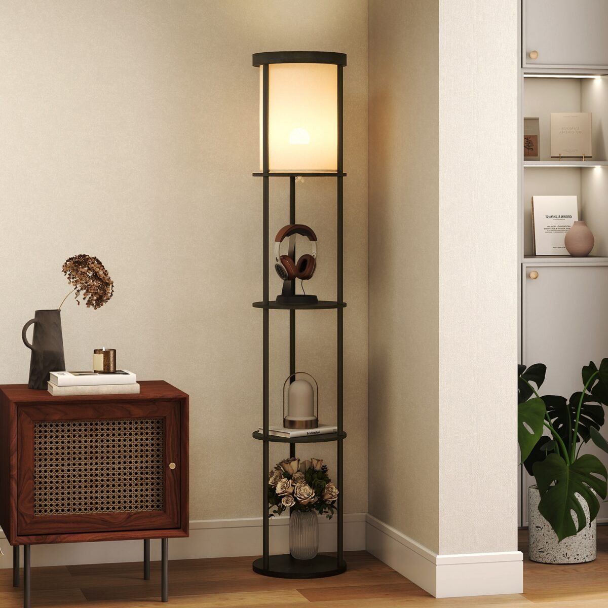 Pastatomas šviestuvas su 3 lentynomis ir reguliuojama spalvinė temperatūra – Paveikslėlis 2