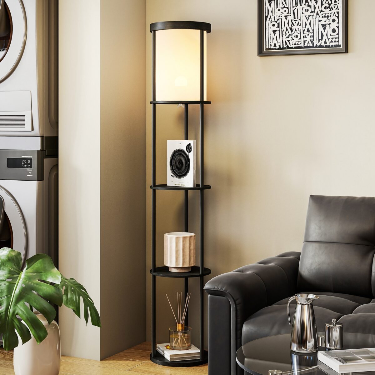 Pastatomas šviestuvas su 3 lentynomis ir reguliuojama spalvinė temperatūra – Paveikslėlis 9