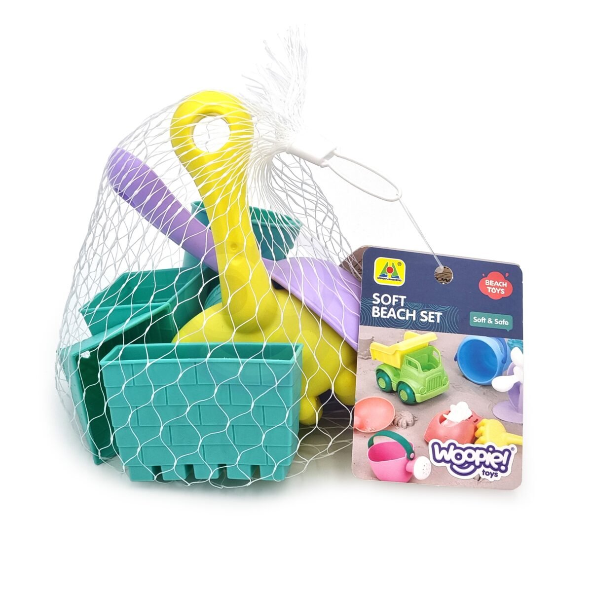 Pastelinis 8 dalių smėlio žaislų rinkinys, 10 vnt. – Paveikslėlis 3