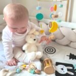 Pastelinis pirmųjų žaislų rinkinys kūdikiams (0-6 mėn.) – Paveikslėlis 5