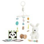 Pastelinis pirmųjų žaislų rinkinys kūdikiams (0-6 mėn.) – Paveikslėlis 9