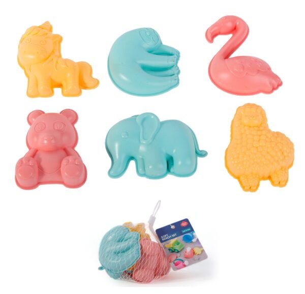 Pastelinis smėlio formelių rinkinys