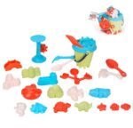 Pastelinis smėlio rinkinys su kibirėliu ir 25 priedais – Paveikslėlis 5