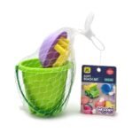 Pastelinis smėlio rinkinys su kibirėliu ir 4 dalimis – Paveikslėlis 2