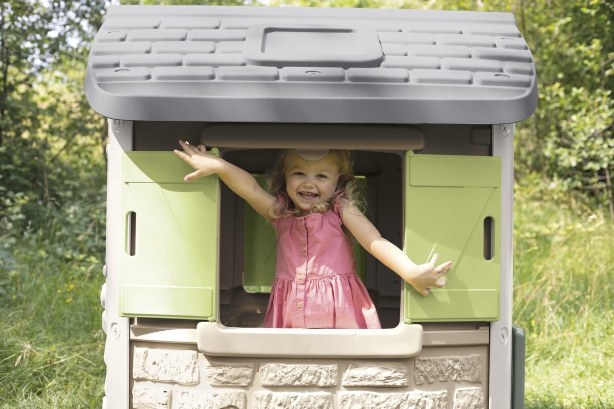 Perdirbto plastiko akmens stiliaus žaidimų namelis vaikams – Paveikslėlis 2