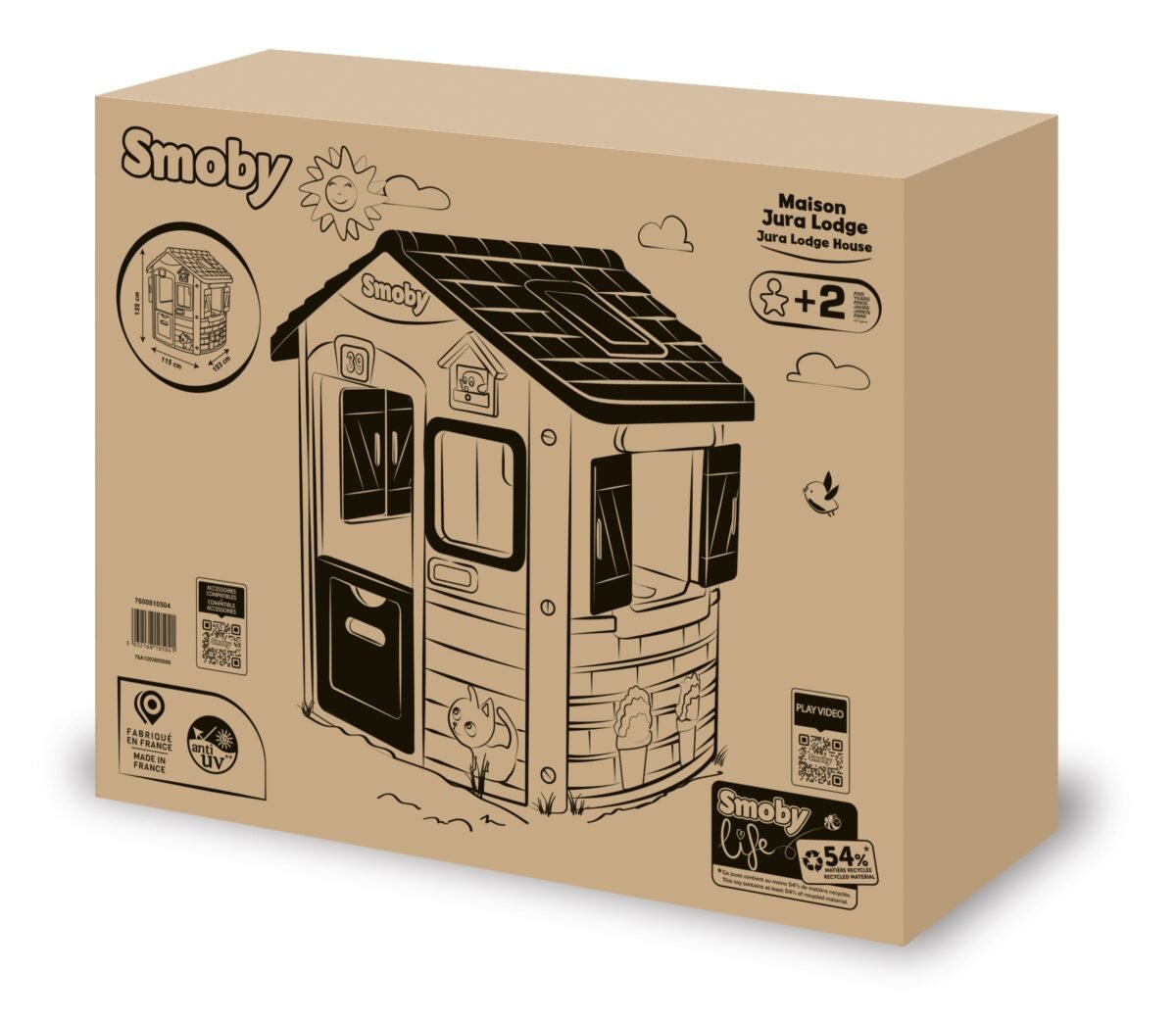 Perdirbto plastiko akmens stiliaus žaidimų namelis vaikams – Paveikslėlis 7