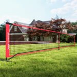 Nešiojamas Pickleballo rinkinys su reglamentuotu tinklu, stoveliu ir priedais