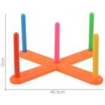 Plastikinis serso žaidimas su žiedais ir kuoleliais – Paveikslėlis 4