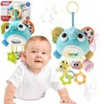 Pliušinis drambliukas migdukas su švieselėmis