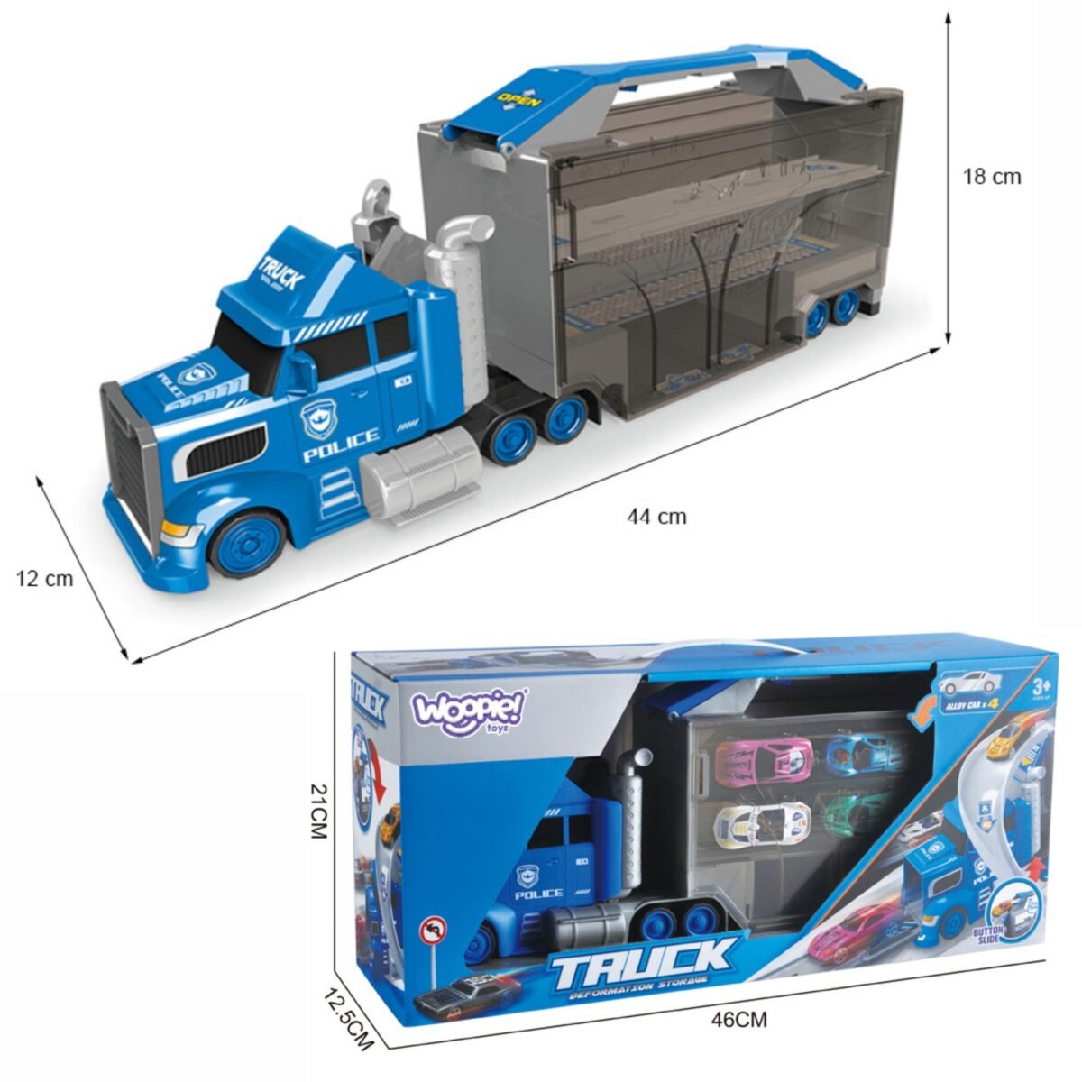 Policijos sunkvežimis – transporteris ir lenktynių trasa su automobiliais – Paveikslėlis 10