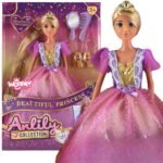 Princesės lėlė Lilė su šukuojamais plaukais ir aksesuarais