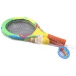 Putplasčio badmintono rakečių rinkinys vaikams su kamuoliuku ir strėlyte