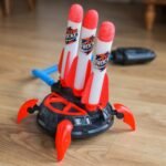 Putplasčio raketų paleidimo rinkinys su kojine pompa ir 6 raketomis – Paveikslėlis 3