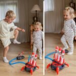 Putplasčio raketų paleidimo rinkinys su kojine pompa ir 6 raketomis – Paveikslėlis 9