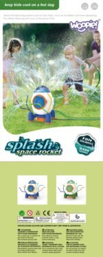 Raketos formos sodo purkštuvas su fontanu vaikams – Paveikslėlis 5