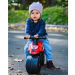 Lenktyninis paspiriamas motociklas vaikams plačiais ratais – Paveikslėlis 3