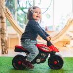 Lenktyninis paspiriamas motociklas vaikams plačiais ratais – Paveikslėlis 4