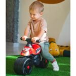 Lenktyninis paspiriamas motociklas vaikams plačiais ratais – Paveikslėlis 6