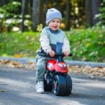 Lenktyninis paspiriamas motociklas vaikams plačiais ratais – Paveikslėlis 7