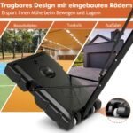 Reguliuojamo aukščio mobilus krepšinio stovas (Juoda) – Paveikslėlis 3