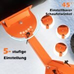 Reguliuojamo aukščio sniego stumdytuvas su ratukais (Oranžinė) – Paveikslėlis 5