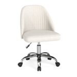 Reguliuojamo aukščio sukamoji kėdė be porankių (Smėlio spalva)