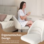 Reguliuojamo aukščio sukamoji kėdė be porankių (Smėlio spalva) – Paveikslėlis 3