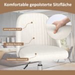 Reguliuojamo aukščio sukamoji kėdė be porankių (Smėlio spalva) – Paveikslėlis 4