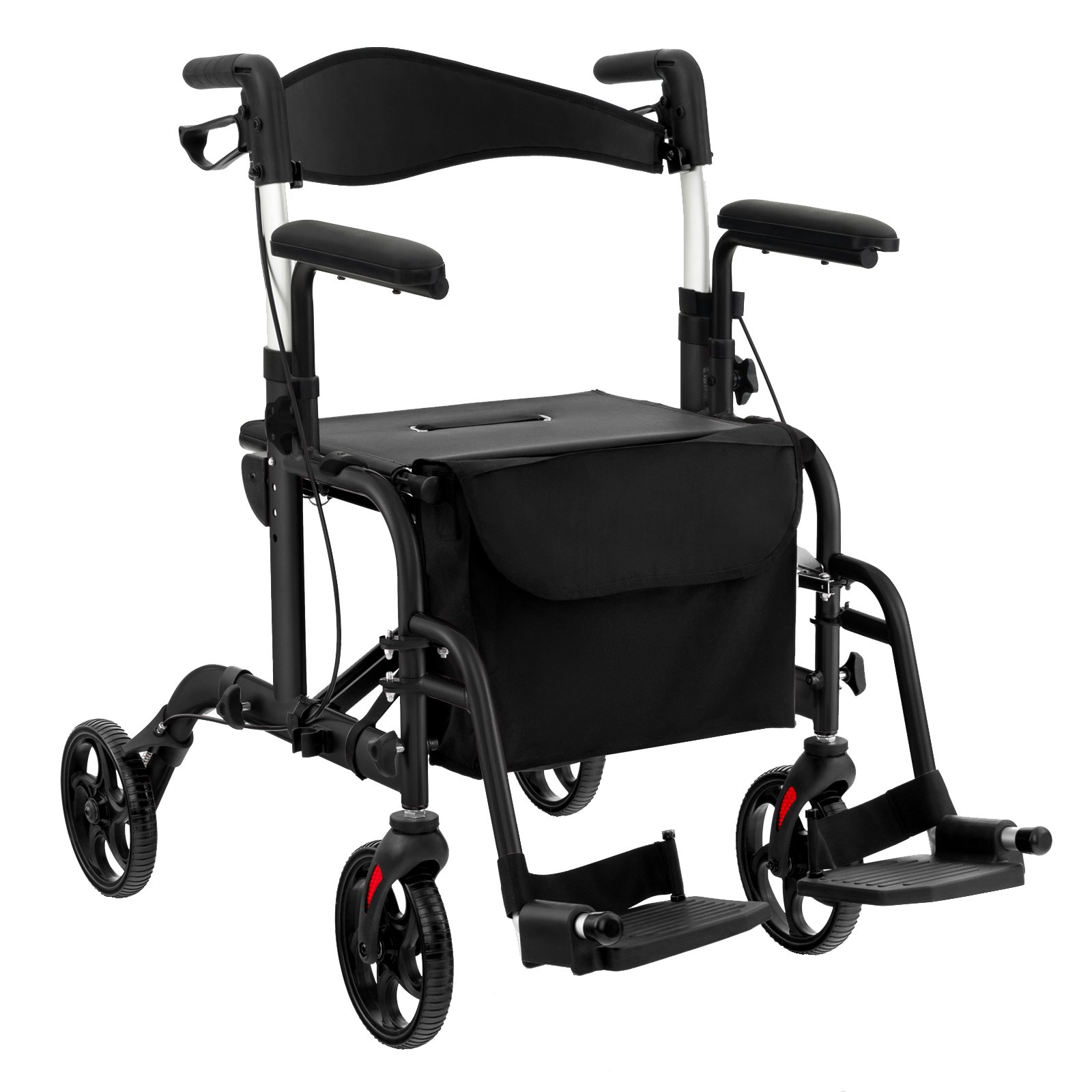 Reguliuojamo aukščio sulankstoma vaikštynė-vežimėlis (Juoda)