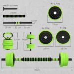 Reguliuojamo svorio hantelių rinkinys 4-in-1 20 kg