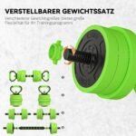 Reguliuojamo svorio hantelių rinkinys 4-in-1 20 kg