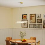 Reguliuojamos formos LED pakabinamas šviestuvas su 5 šviesos elementais – Paveikslėlis 2