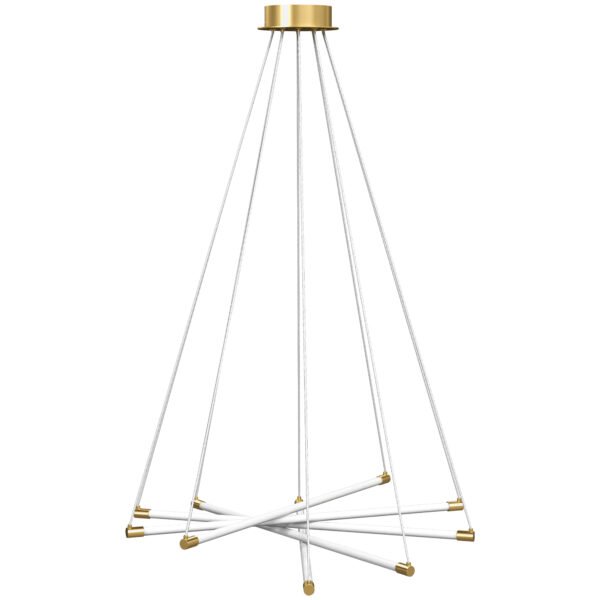 Reguliuojamos formos LED pakabinamas šviestuvas su 5 šviesos elementais