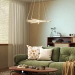 Reguliuojamos formos LED pakabinamas šviestuvas su 5 šviesos elementais – Paveikslėlis 7