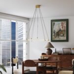 Reguliuojamos formos LED pakabinamas šviestuvas su 5 šviesos elementais – Paveikslėlis 8