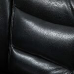 Relaksacinis krėslas su pufu, 360° pasukimu ir reguliuojamu atlošu – Paveikslėlis 7