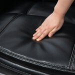 Relaksacinis krėslas su pufu, 360° pasukimu ir reguliuojamu atlošu – Paveikslėlis 8