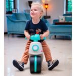 Retro paspirtukas plačiais tyliais ratais nuo 1 metų – Paveikslėlis 4