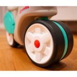 Retro paspirtukas plačiais tyliais ratais nuo 1 metų – Paveikslėlis 8