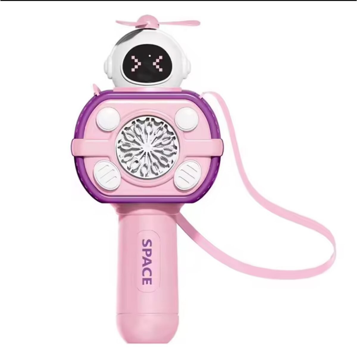 Rožinė astronauto burbulų mašinėlė su šviesomis – Paveikslėlis 7