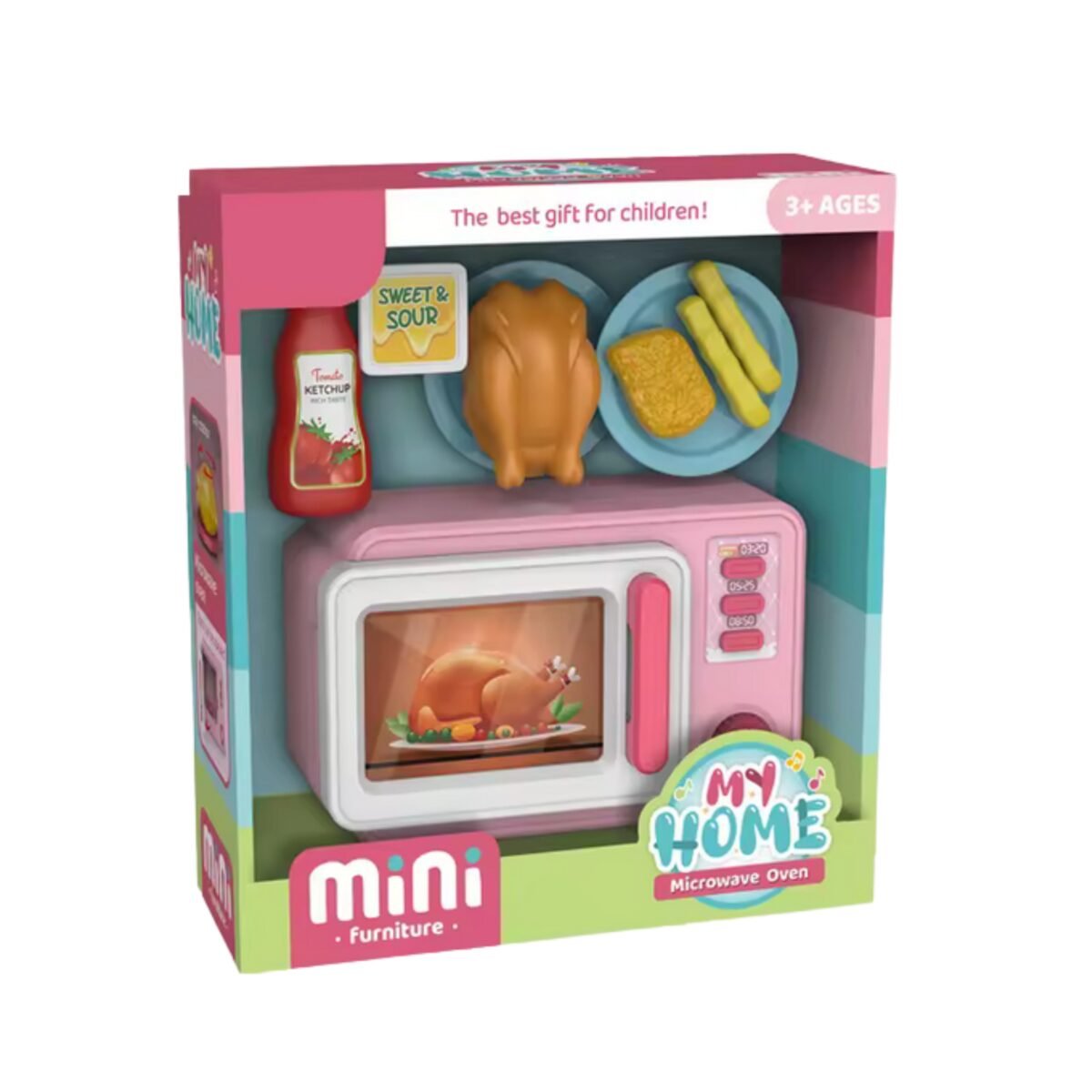 Žaislinė mikrobangų krosnelė su priedais – Paveikslėlis 4